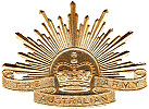 The Rising Sun badge of the AIF